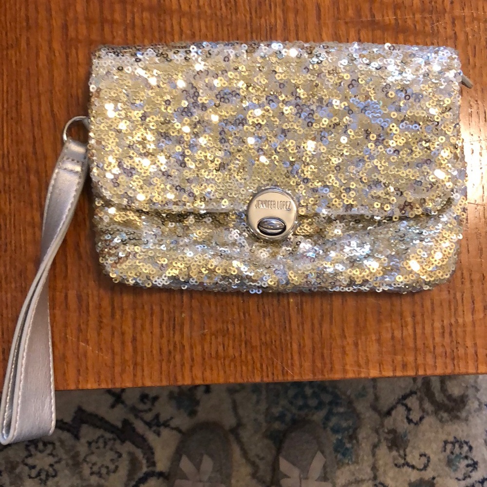 Gold sequin purse
